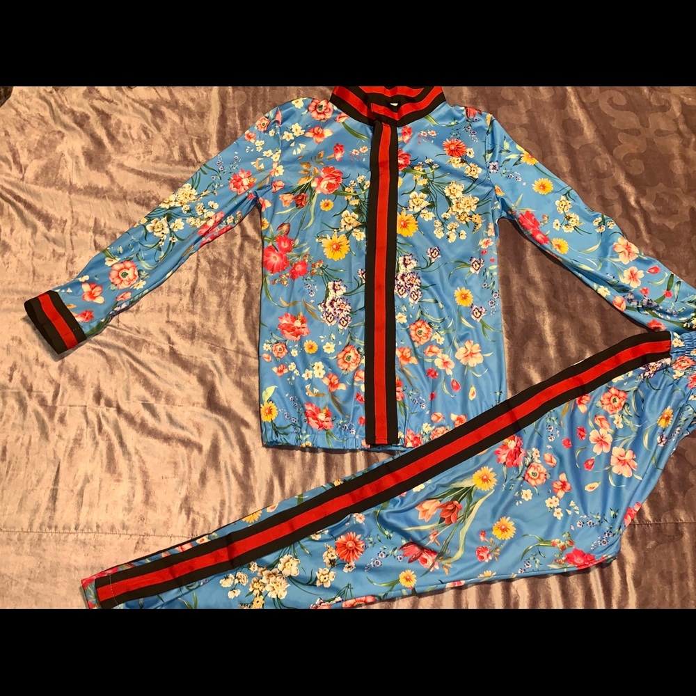 Floral tracksuit